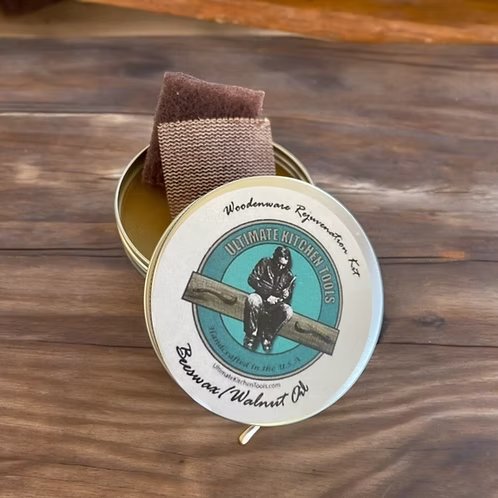 Ultimate Kitchen Tools maintenance kit tin with cloth